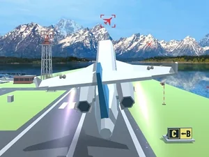 Free Flying Game: Polygon Flight Simulator Online