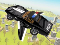 Real police flying car game